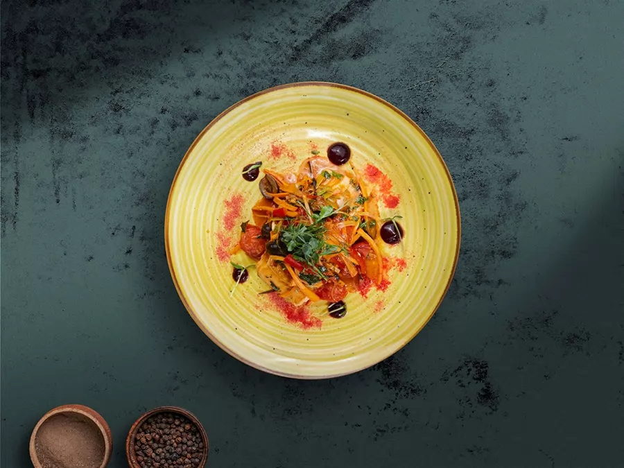A food photo with vivid colors — before