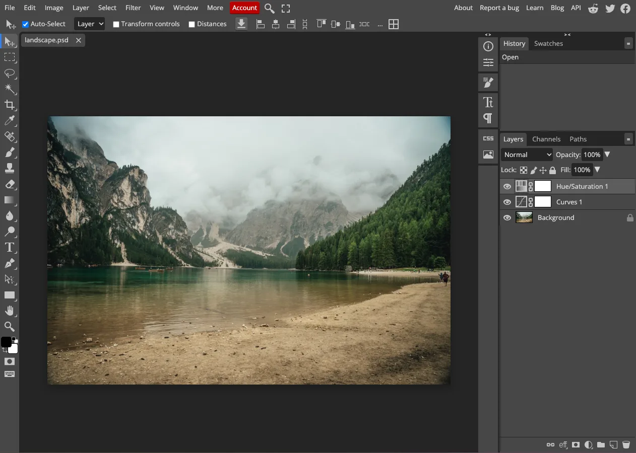 PhotoCraft vs Photopea: two free Photoshop-style editors, tested