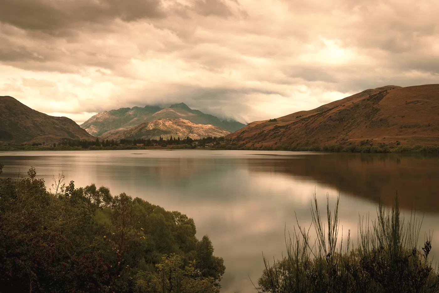 A landscape edited on-device — after